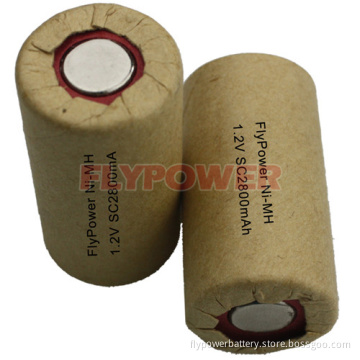 Ni-MH Battery 1.2V Sc2800mAh High Rate Discharge Rate Cell Power Tool/Drill Battery (FH-SC2800P)